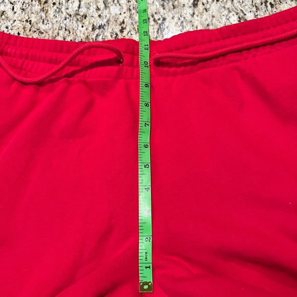 Aritzia TNA Cozy AF Fleece Sweatpants Red - Picture 6 of 8